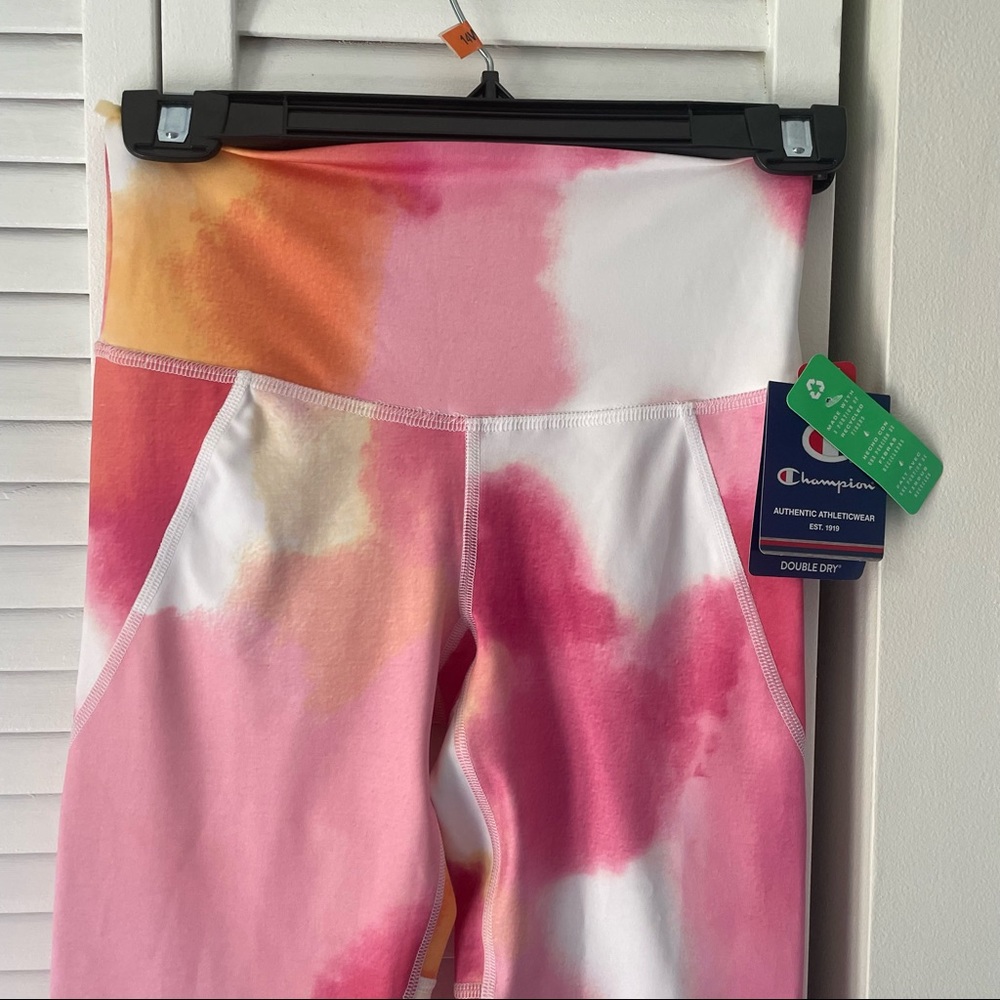 NWT Champion Double Dry Leggings in Marble Sherbet - Picture 6 of 9